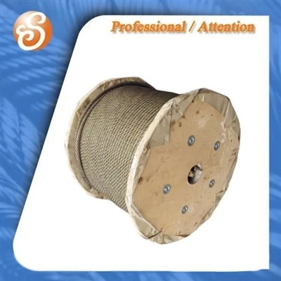 DIN Wood Bundling Steel Wire Rope 6x 24+7 FC Ungalvanized